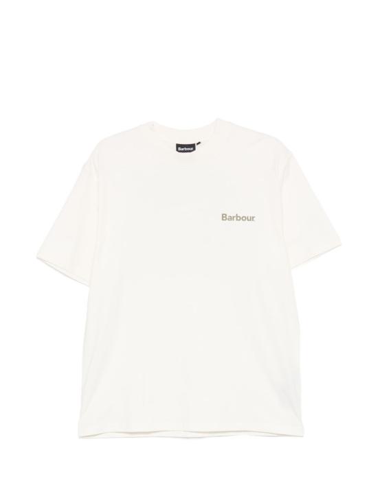 26SS 바버 반팔 티셔츠 MTS1611 WH32 Bianco