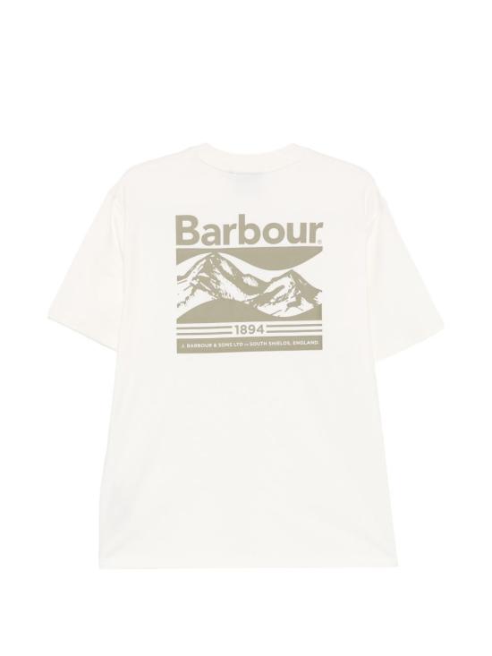 26SS 바버 반팔 티셔츠 MTS1611 WH32 Bianco - BARBOUR