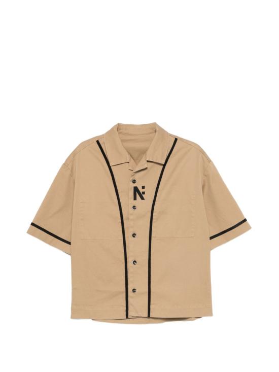 26SS 나인인더모닝 반팔 셔츠 9SS26ZIO01SQORAZIOA13 BEIGE Beige