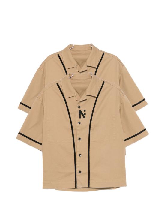 26SS 나인인더모닝 반팔 셔츠 9SS26ZIO01SQORAZIOA13 BEIGE Beige