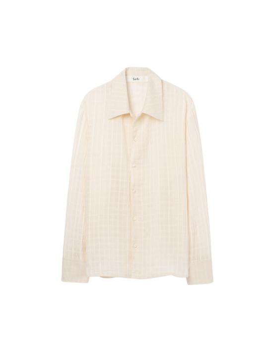  세퍼 긴팔 셔츠 IGNACIO SHIRT CLOUD WHITE CHECK DOM