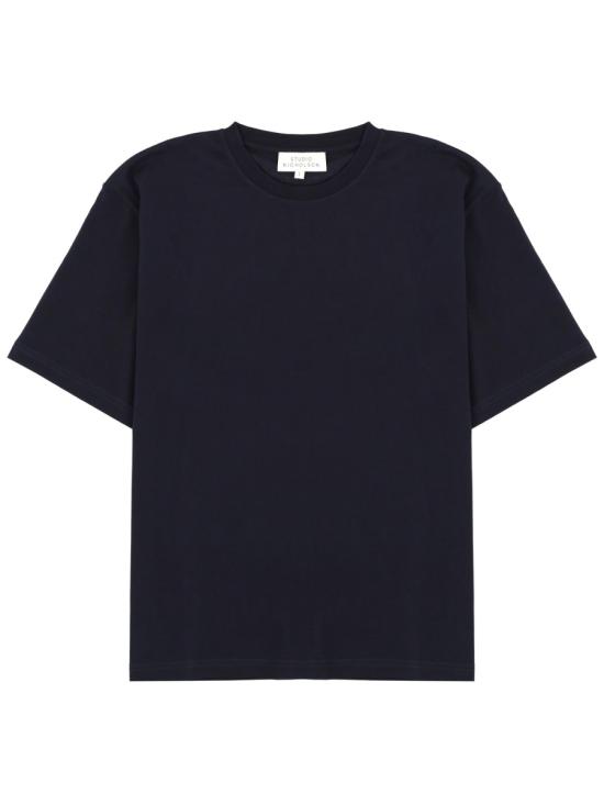 26FW 스튜디오 니콜슨 반팔 티셔츠 BRICSNM 1326 DARKESTNAVY BLUE