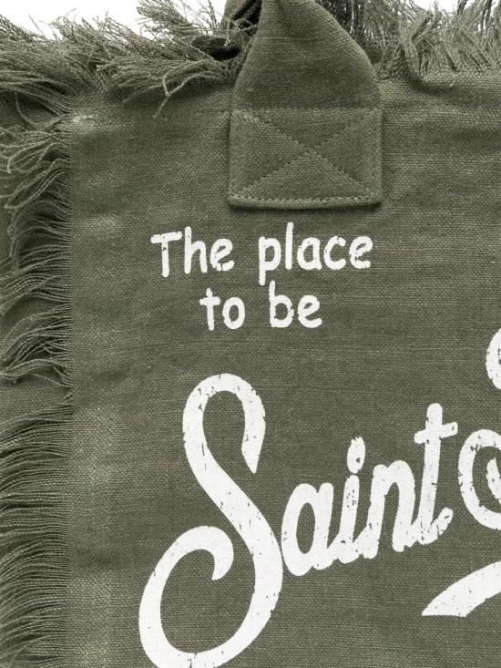 26SS 세인트바쓰 토트백 VANI022 00144L LINEN 52 MILITARY - MC2 SAINT BARTH