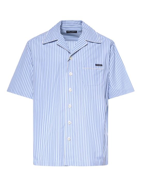 26SS 돌체앤가바나 반팔 셔츠 G5OL6T FR513S8052 LIGHT BLUE WHITE