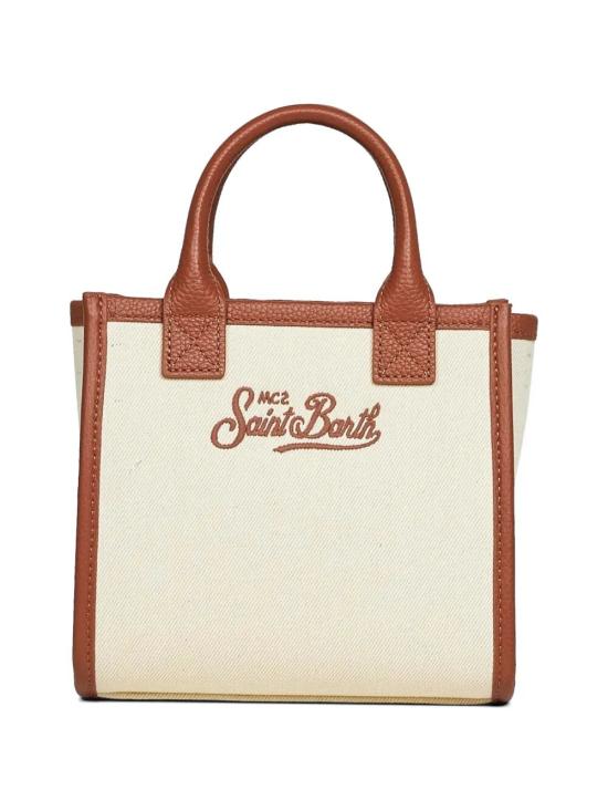 26SS 세인트바쓰 토트백 VANMI001 01517L CANVAS GRAIN LEATHER 1019 EMB - MC2 SAINT BARTH