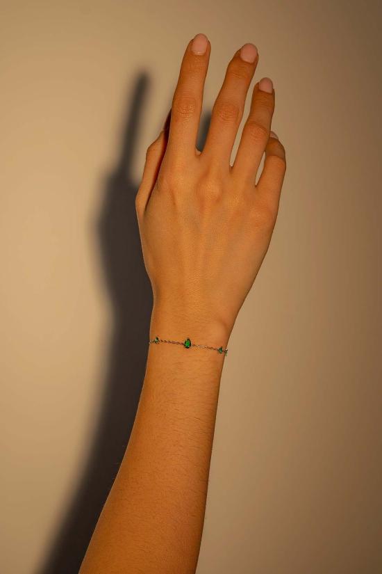  Milk & Rose 팔찌 밀크 & 로즈 트라이앵글 젬 브레이슬릿 - OTHER BRANDS