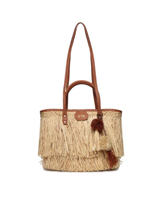 26SS 브이73 토트백 73BS9VV01 DOMITILLANATURALE CUOIO TAN