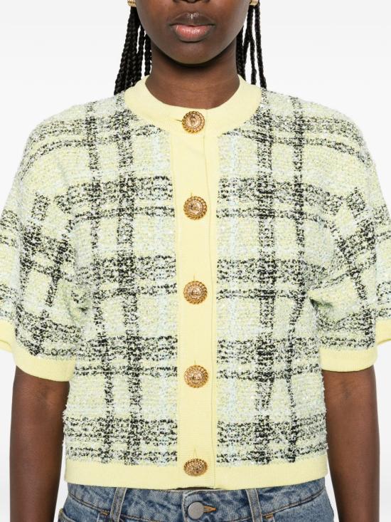 26SS 발망 자켓 GF1SB230KJ56IJX YELLOW GREEN - BALMAIN