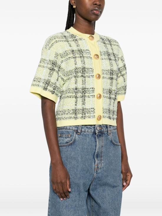 26SS 발망 자켓 GF1SB230KJ56IJX YELLOW GREEN - BALMAIN