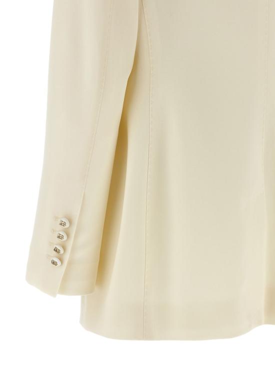 26SS 돌체앤가바나 싱글 브레스티드 터링턴 블레이저 F29Z8TFUBGCW0001 OFF WHITE - DOLCE & GABBANA