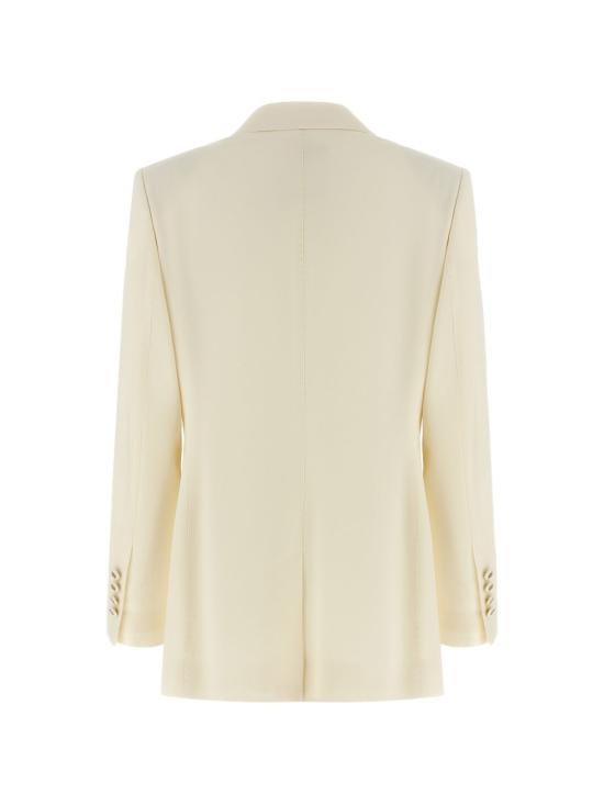 26SS 돌체앤가바나 싱글 브레스티드 터링턴 블레이저 F29Z8TFUBGCW0001 OFF WHITE - DOLCE & GABBANA