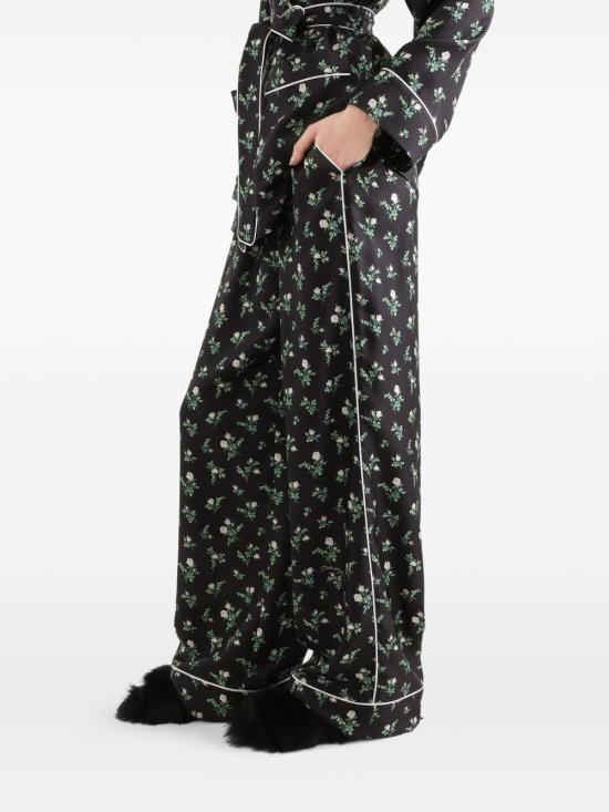 26SS 돌체앤가바나 스트레이트 팬츠 FTDKTTIS13GHX6CB BLACK - DOLCE & GABBANA