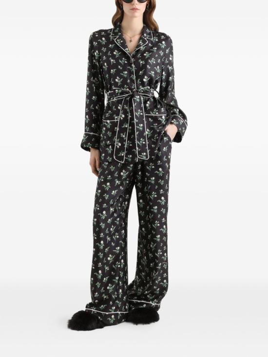 26SS 돌체앤가바나 스트레이트 팬츠 FTDKTTIS13GHX6CB BLACK - DOLCE & GABBANA