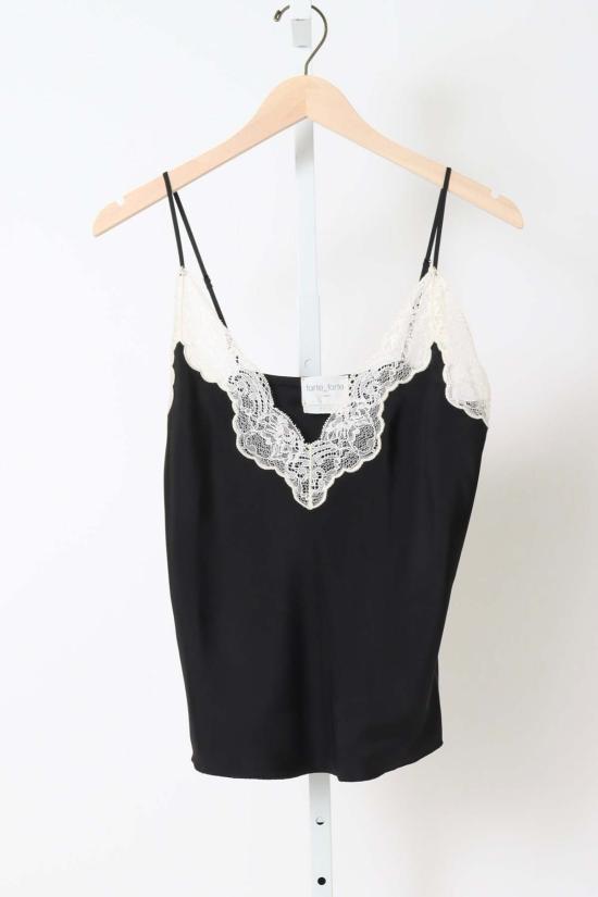  포르테포르테 캐미솔 포르테 14857 마이 탑 비스코스 트윌 란제리 탑