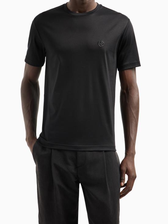 26SS 조르지오 아르마니 반팔 티셔츠 3HSM72SJTKZUC001 BLACK - GIORGIO ARMANI