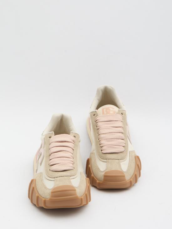26SS 돌체앤가바나 DG 애슬레틱 패브릭 스니커즈 CK2384AZ6818S160 AVORIO ROSA - DOLCE & GABBANA
