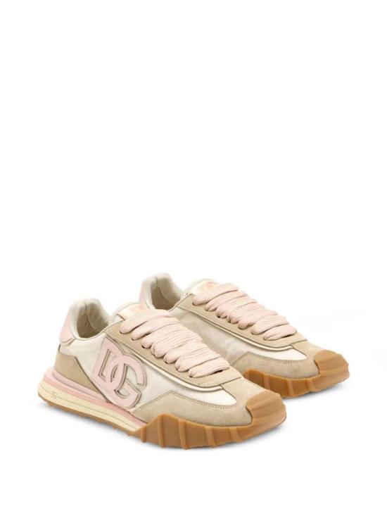 26SS 돌체앤가바나 DG 애슬레틱 패브릭 스니커즈 CK2384AZ6818S160 AVORIO ROSA - DOLCE & GABBANA