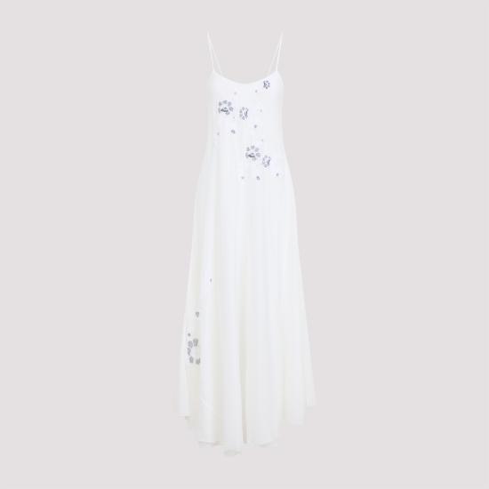 26SS 에르마노 설비노 미디 원피스 D484Q605XYR R4806 WHITE - ERMANNO SCERVINO