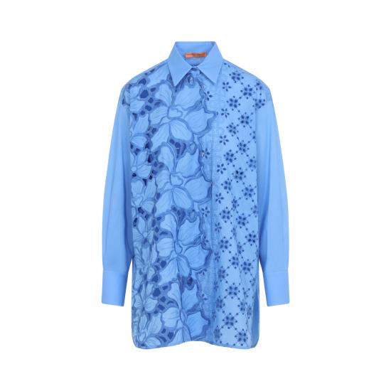 26SS 에르마노 설비노 셔츠 D484K616QYD 74037 BLUE