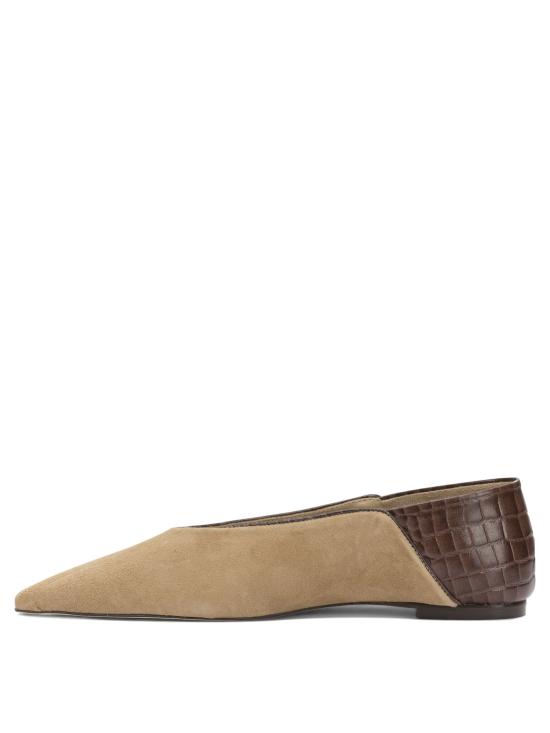 26SS AMMB MILANO 플랫 슈즈 7110028NOBUCKCAMELCOCCOCAFFE BEIGE - OTHER BRANDS