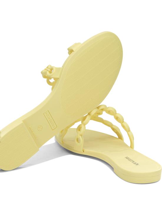 26SS 아쿠아주라 뮬/슬리퍼 ICJFLAS0JLYDIS YELLOW - AQUAZZURA