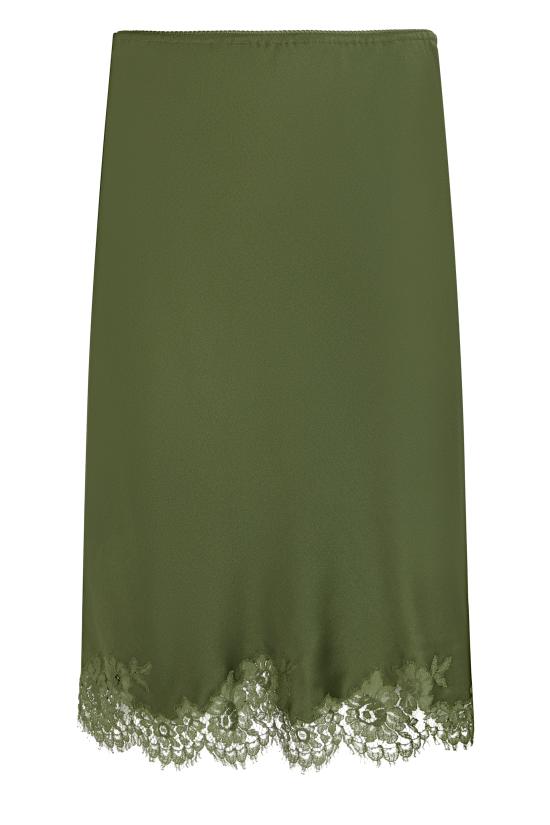 26SS 생로랑 미디 스커트 863693Y7G273981 green