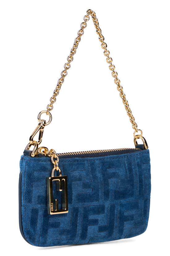 26SS 펜디 바게트 파우치 미니 8M0535AW5HF1UJW Denim - FENDI