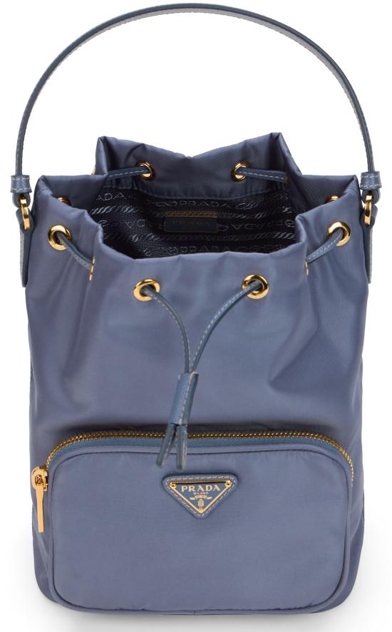 26SS 프라다 리에디션 1995 리나일론 듀엣 버킷백 1BH038VUOPRV44F0D57 blue - PRADA