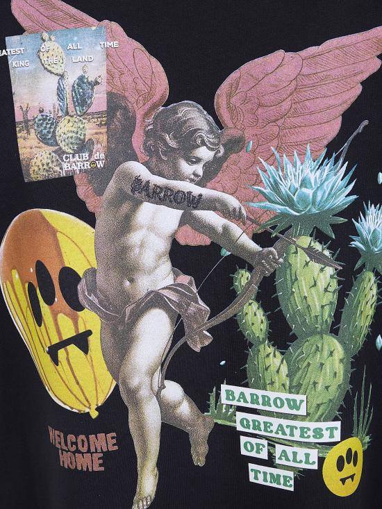 26SS 바로우 반팔 티셔츠 S6BWUATH032 110 BLACK - BARROW