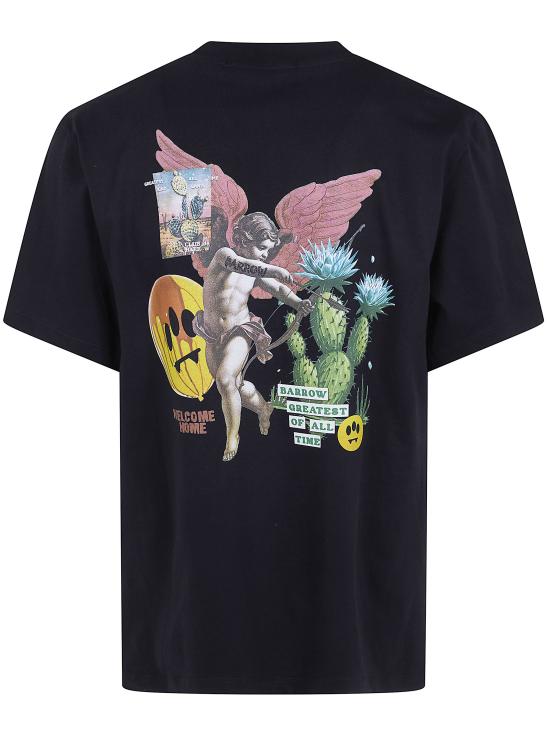 26SS 바로우 반팔 티셔츠 S6BWUATH032 110 BLACK - BARROW