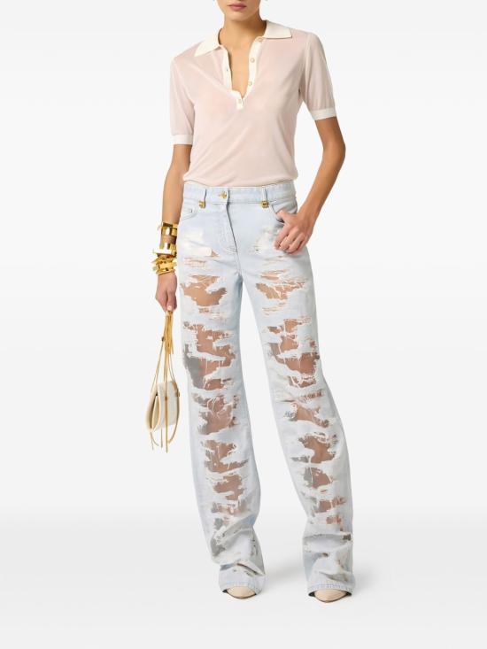 26SS 엘리자베타프랜치 스트레이트 팬츠 PJ32N62E2FF6 CLEAR BLUE - ELISABETTA FRANCHI