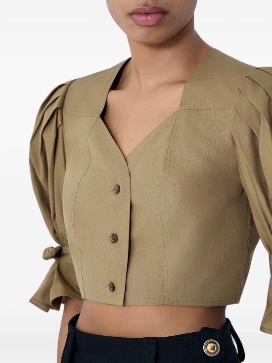 26SS 끌로에 블라우스 CH26UHT301413B6 MARRONE CHIARO - CHLOE