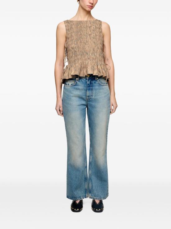 26SS 가니 민소매 티셔츠 A1040271ZZT BEIGE - GANNI