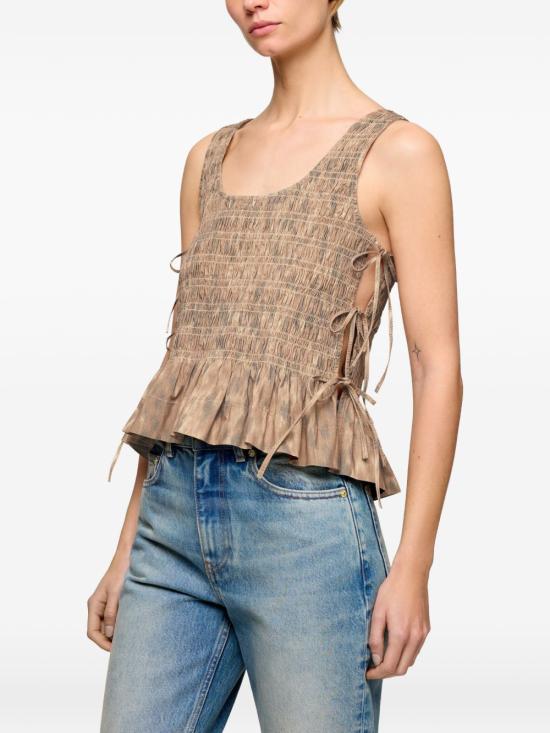 26SS 가니 민소매 티셔츠 A1040271ZZT BEIGE - GANNI