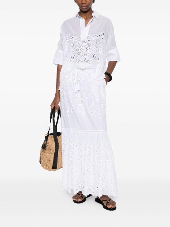 26SS 에르마노 롱 스커트 D48EO012EN0MF010 WHITE - ERMANNO