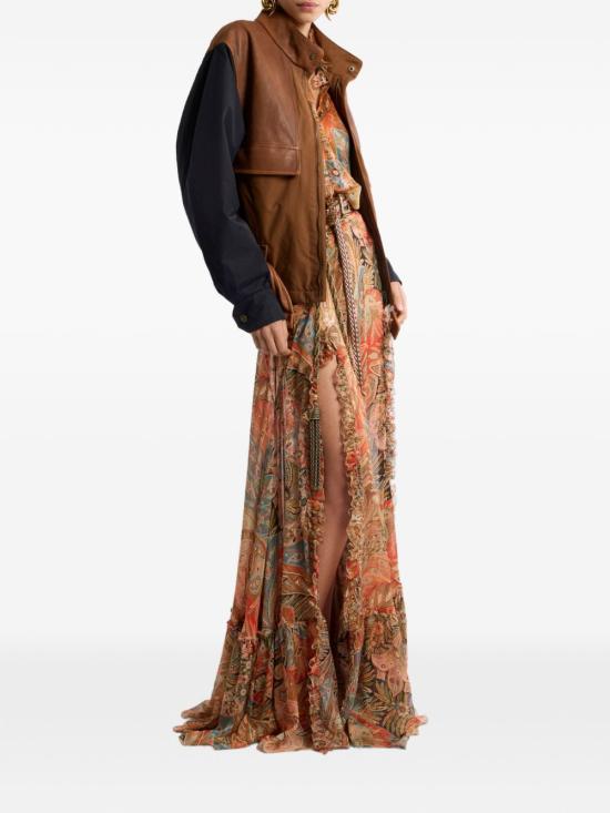 26SS 에트로 롱 스커트 WRFA020499SA1R9X0860 ORANGE - ETRO