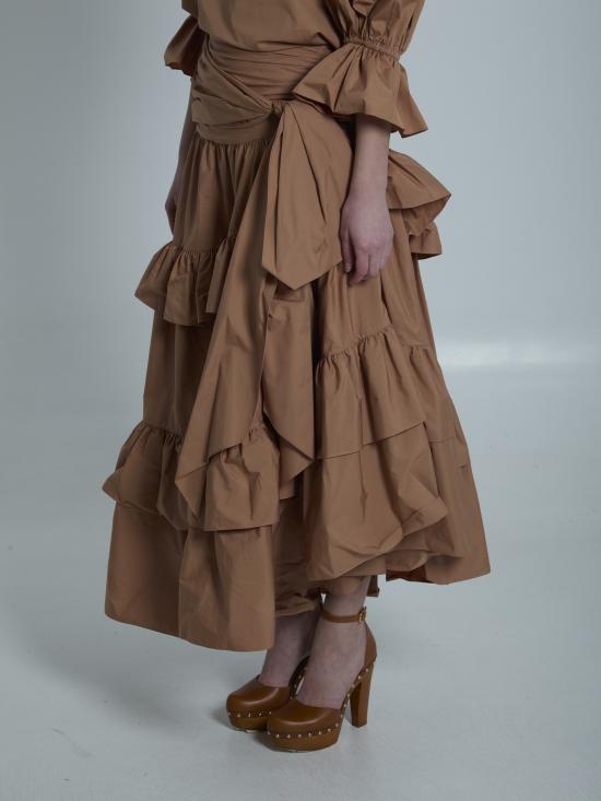 26SS 끌로에 롱 스커트 CH26UJU5314426U MARRONE CHIARO - CHLOE