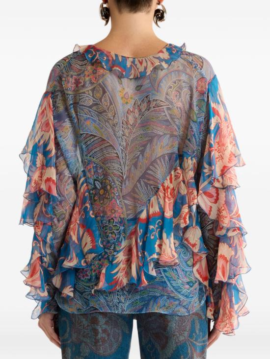 26SS 에트로 블라우스 WRJA017799SA1Q7X0887 CLEAR BLUE - ETRO
