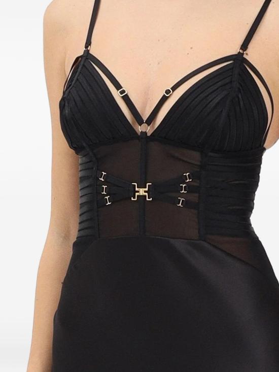 26SS 엘리자베타프랜치 미디 원피스 ABR5362E2110 BLACK - ELISABETTA FRANCHI