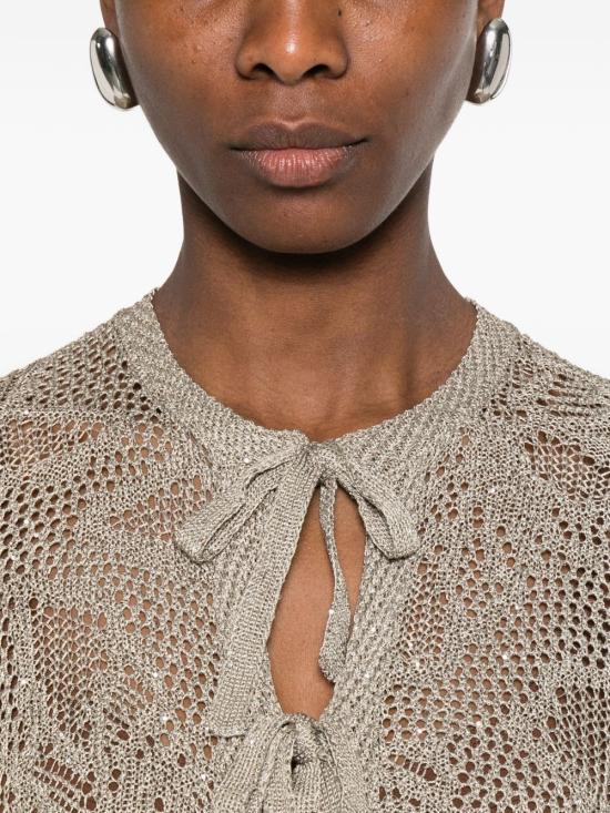 26SS 파비아나 필리피 가디건 MAD276F509D8641274 KAKI - FABIANA FILIPPI