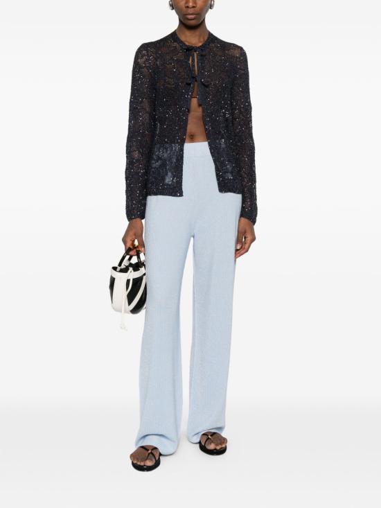 26SS 파비아나 필리피 마이크로 시퀸 가디건 MAD276F509D8645146 BLUE - FABIANA FILIPPI
