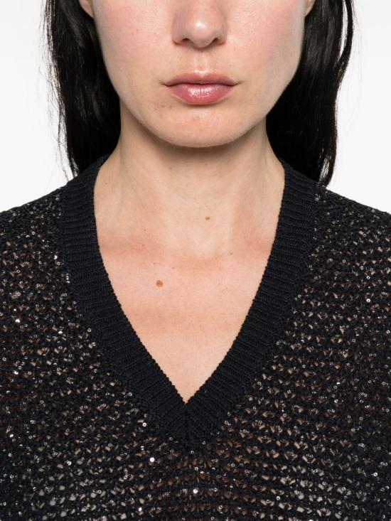 26SS 파비아나 필리피 반팔 티셔츠 MAD276F531M120VR5 BLUE - FABIANA FILIPPI