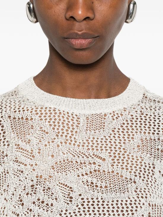 26SS 파비아나 필리피 반팔 티셔츠 MAD276F131D8640150 WHITE - FABIANA FILIPPI