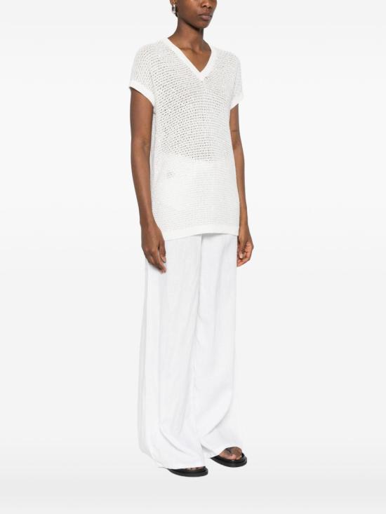 26SS 파비아나 필리피 반팔 티셔츠 MAD276F531M120VR1 WHITE - FABIANA FILIPPI