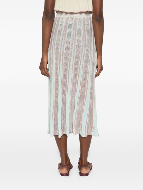 26SS 포르테포르테 롱 스커트 14942MYSKIRTLUCENTE SILVER - FORTE FORTE