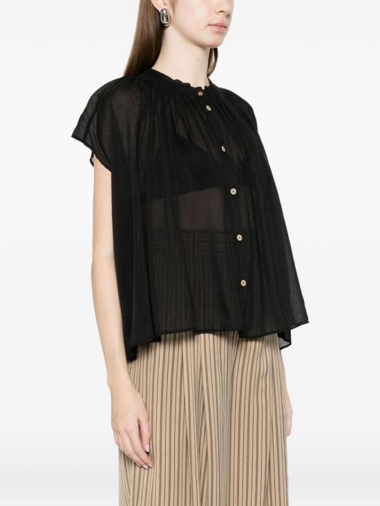 26SS 포르테포르테 블라우스 14910MYSHIRTNOIR BLACK - FORTE FORTE