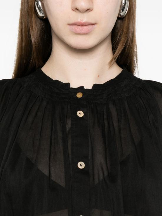 26SS 포르테포르테 블라우스 14910MYSHIRTNOIR BLACK - FORTE FORTE