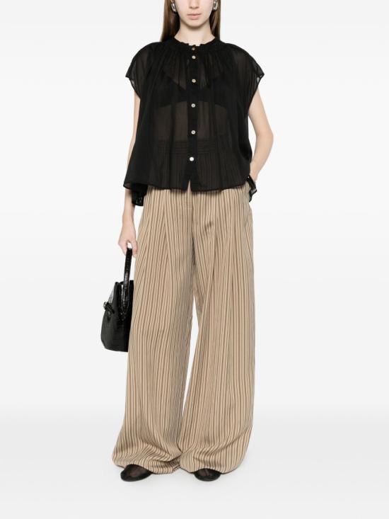26SS 포르테포르테 블라우스 14910MYSHIRTNOIR BLACK - FORTE FORTE