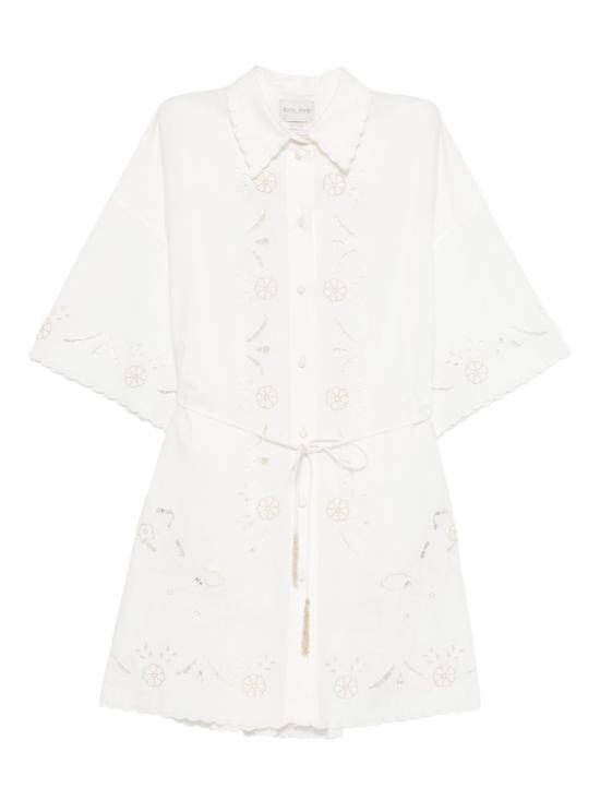 26SS 포르테포르테 숏 원피스 14847MYDRESSCRYSTAL WHITE