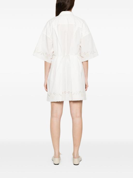26SS 포르테포르테 숏 원피스 14847MYDRESSCRYSTAL WHITE - FORTE FORTE